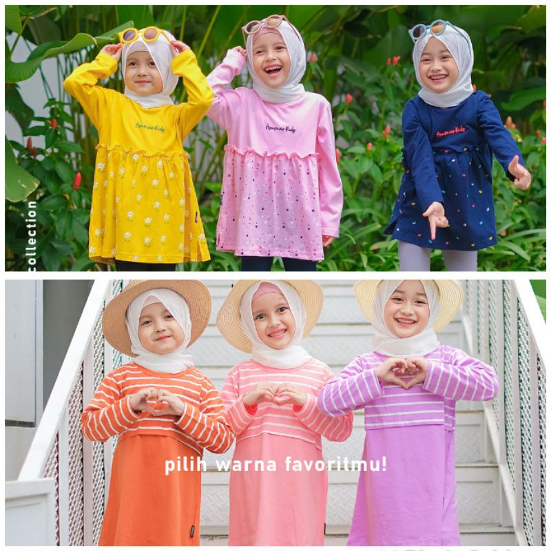 AMMARKIDS DAILY TUNIK ANAK PEREMPUAN