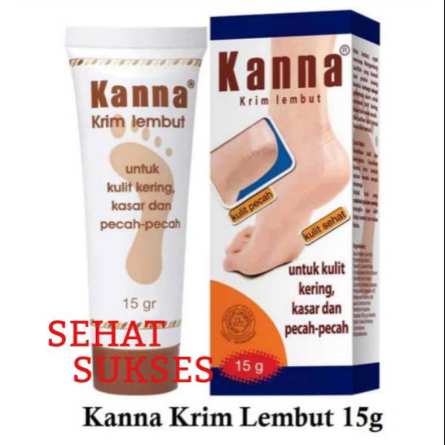 KANNA KRIM LEMBUT 15 gram - UNTUK KULIT KERING, KASAR DAN PECAH PECAH