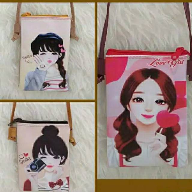 Tas Slempang hp murah. Style Korean Edition MinMie Beauty Girl
