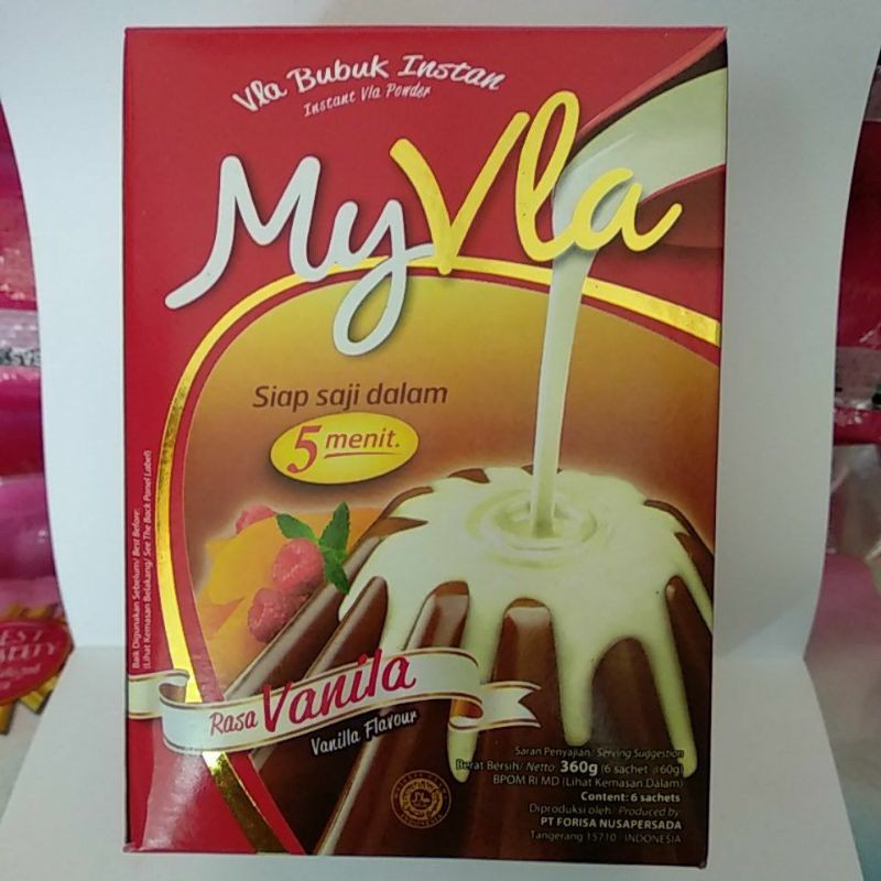 

Vla Instan My Vla Instant Powder Vanilla Box 6 Pieces @60 Gram