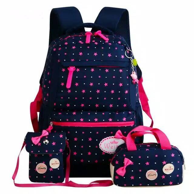 Tas Ransel Anak Sekolah Karakter Fashion Kids Backpack Cute Murah