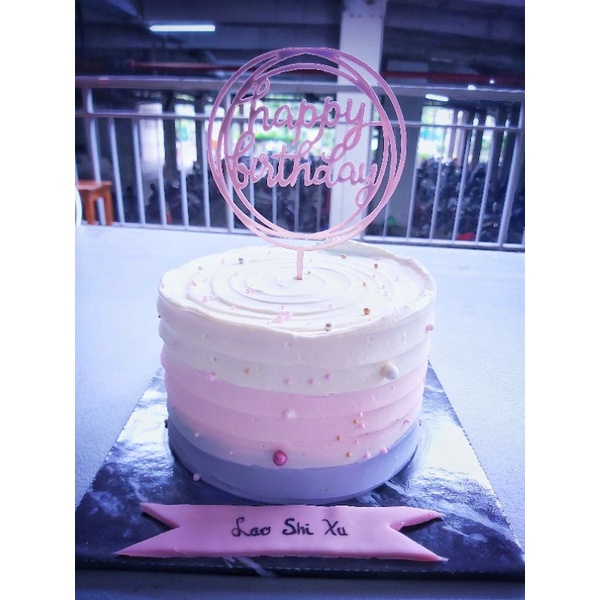 

Korean Cake Simple Cute dengan topper