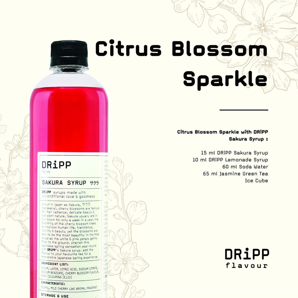 DRiPP - Syrup Sakura I Pengiriman Hanya Grab dsn Gojek-1