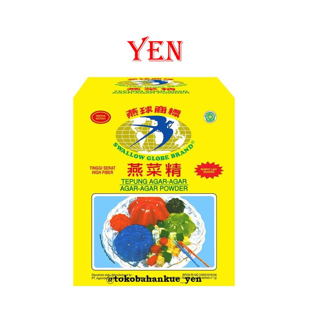 

Swallow Globe Brand / Tepung Agar-agar / Agar-agar Powder