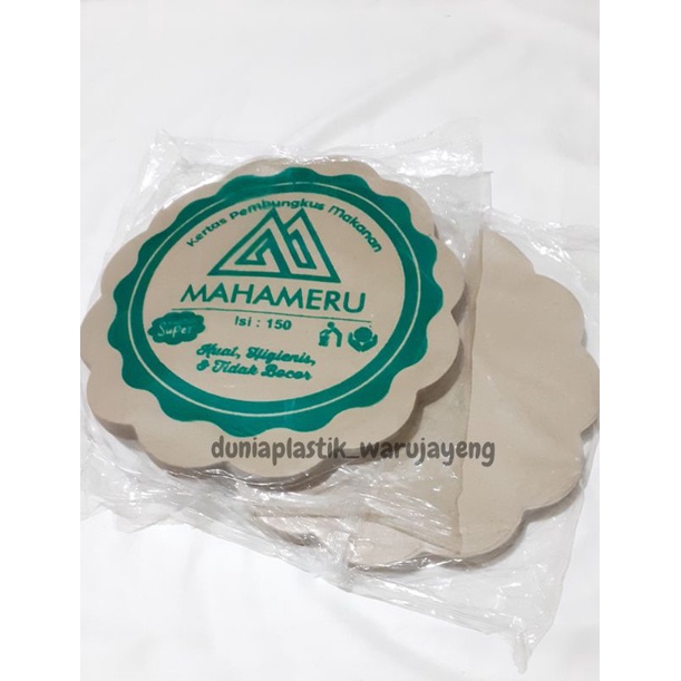 Kertas Bungkus Nasi Bunga | Kertas Nasi Bulat Mahameru