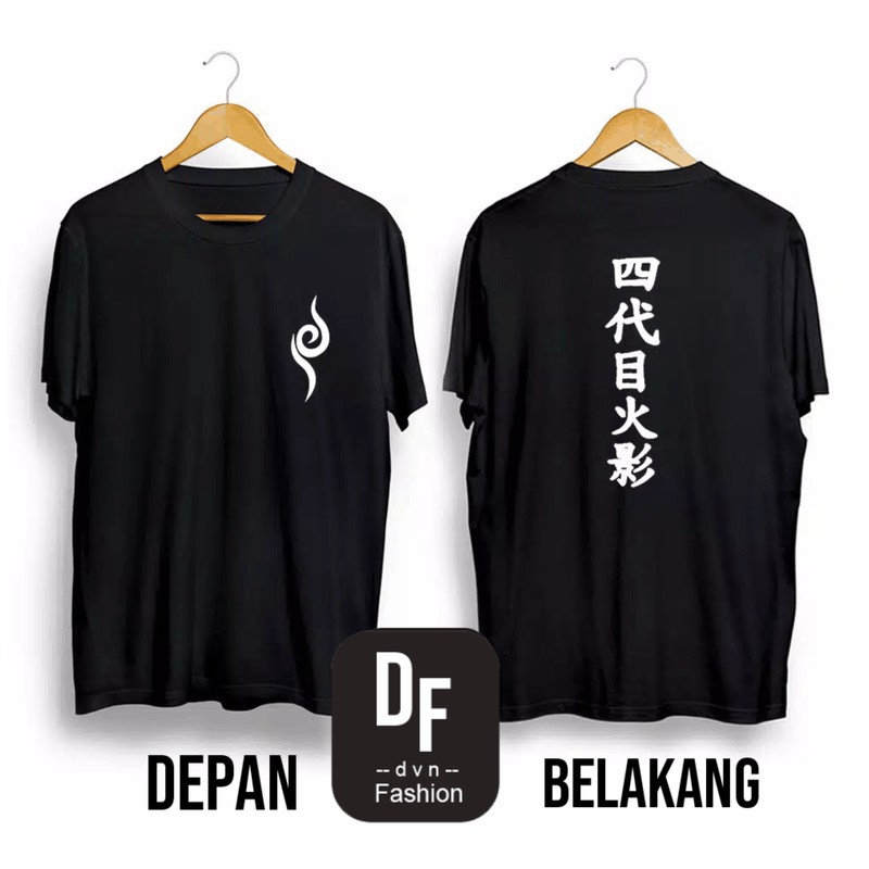 Kaos DF - Kaos Distro Pria dan Wanita HOKAGE 4 Cotton Combed 30s (4 Wrn) (S-XXL) Kaos Tulisan Lucu /