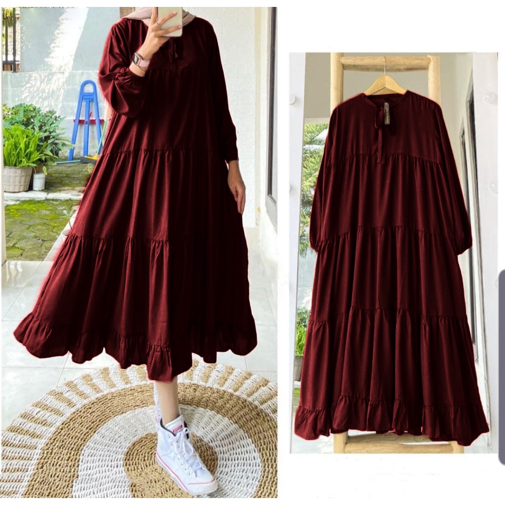 FASHION MUSLIM WANITA DRESS ISYANA / SOJIN DMR