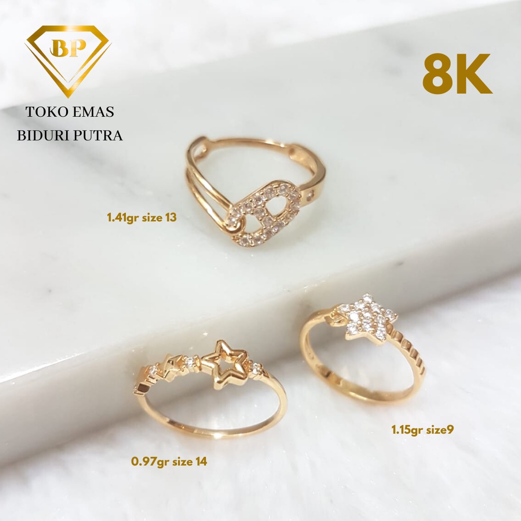 Cincin Solitaire Model Butterfly Perhiasan Emas Asli Kadar 8K/375 toko emas biduri putra - cincin solitaire emas - toko emas asli - cincin emas muda - cincin emas murah - cincin emas korea - cincin emas kadar 375 - perhiasan cincin emas