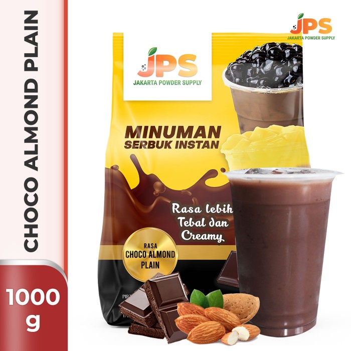 

DISKON - (BISA COD) Bubuk Minuman JPS Powder Rasa Choco Almond Plain 1 Kg