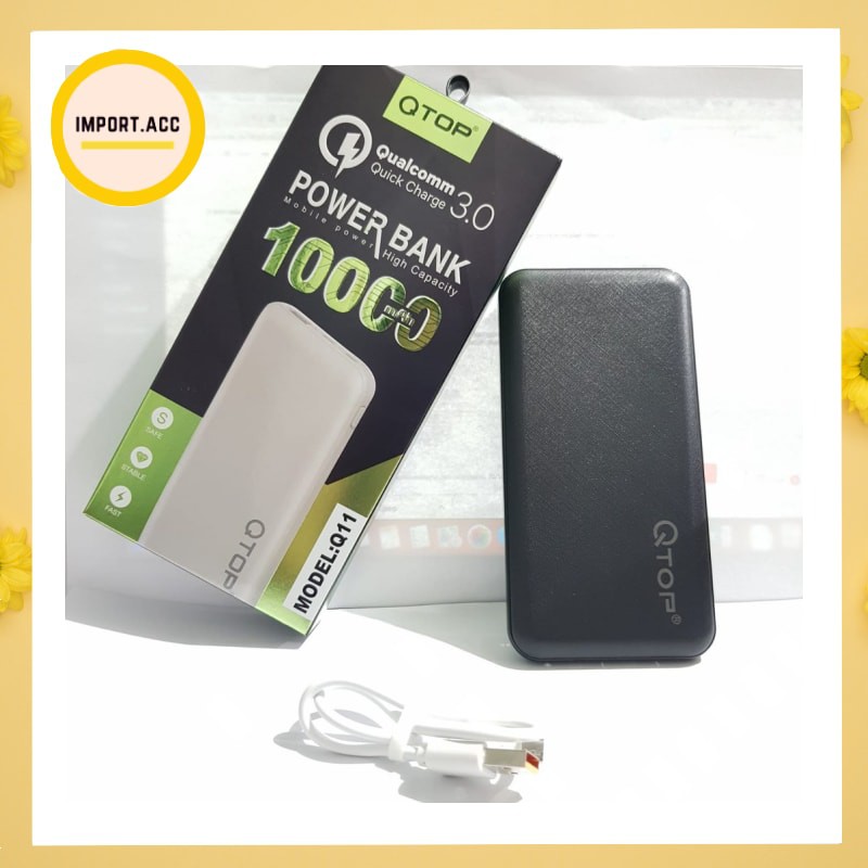 Powerbank QTOP Mobile Power Qualcomm 10000mAh Q11 ORIGINAL 100% [IMPORT]