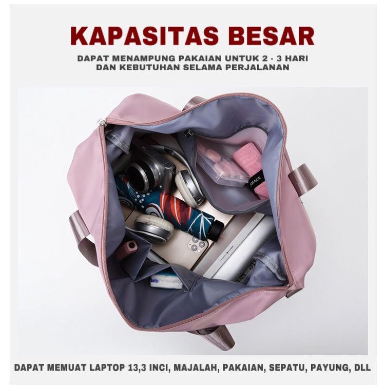 Mainland Tas Wanita Tas Travel Tas Jinjing Traveling Bag Praktis TTB02