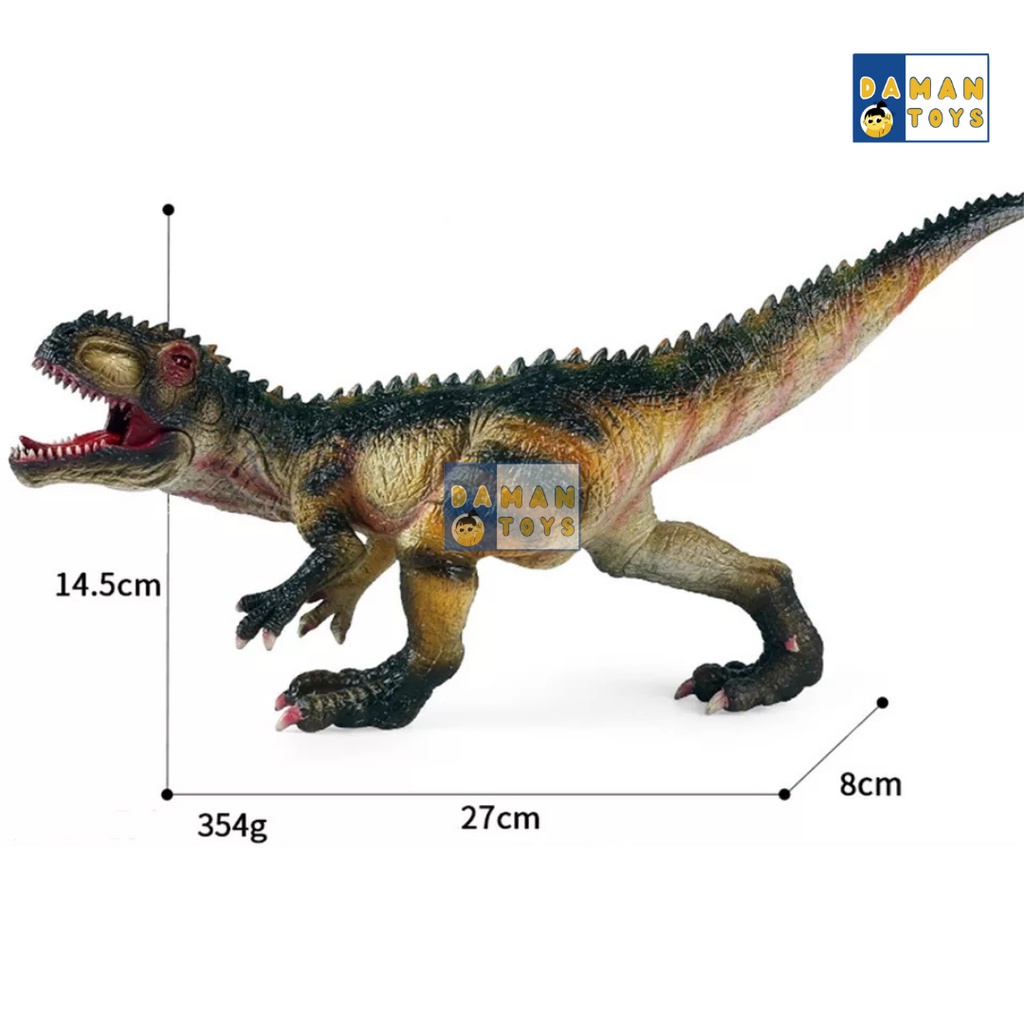 Jurassic World Dominion Giganotosaurus VS Tyrannosaurus Mainan Dinosaurus Figure Dino Pajangan Koleksi