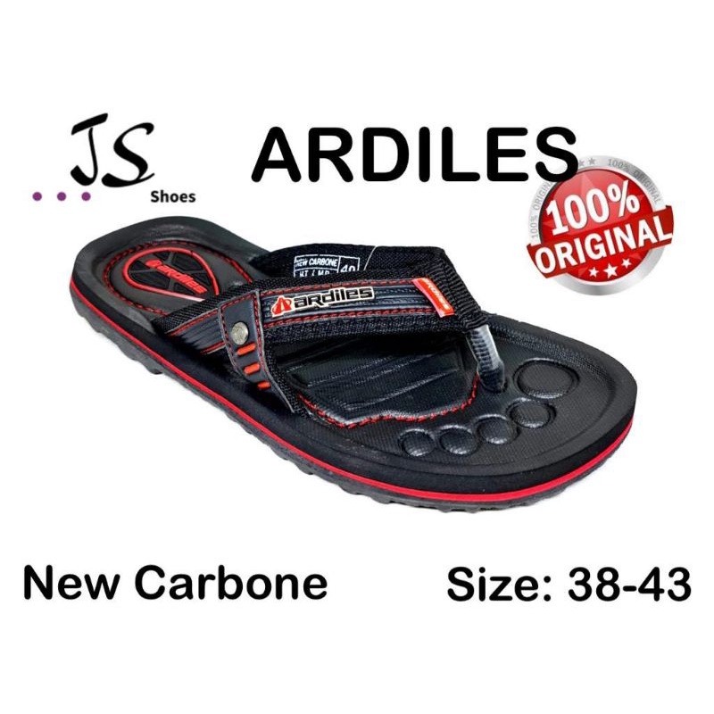ARDILES NEW CARBONE - SANDAL JEPIT SPON PRIA DEWASA MERK ARDILES ORIGINAL