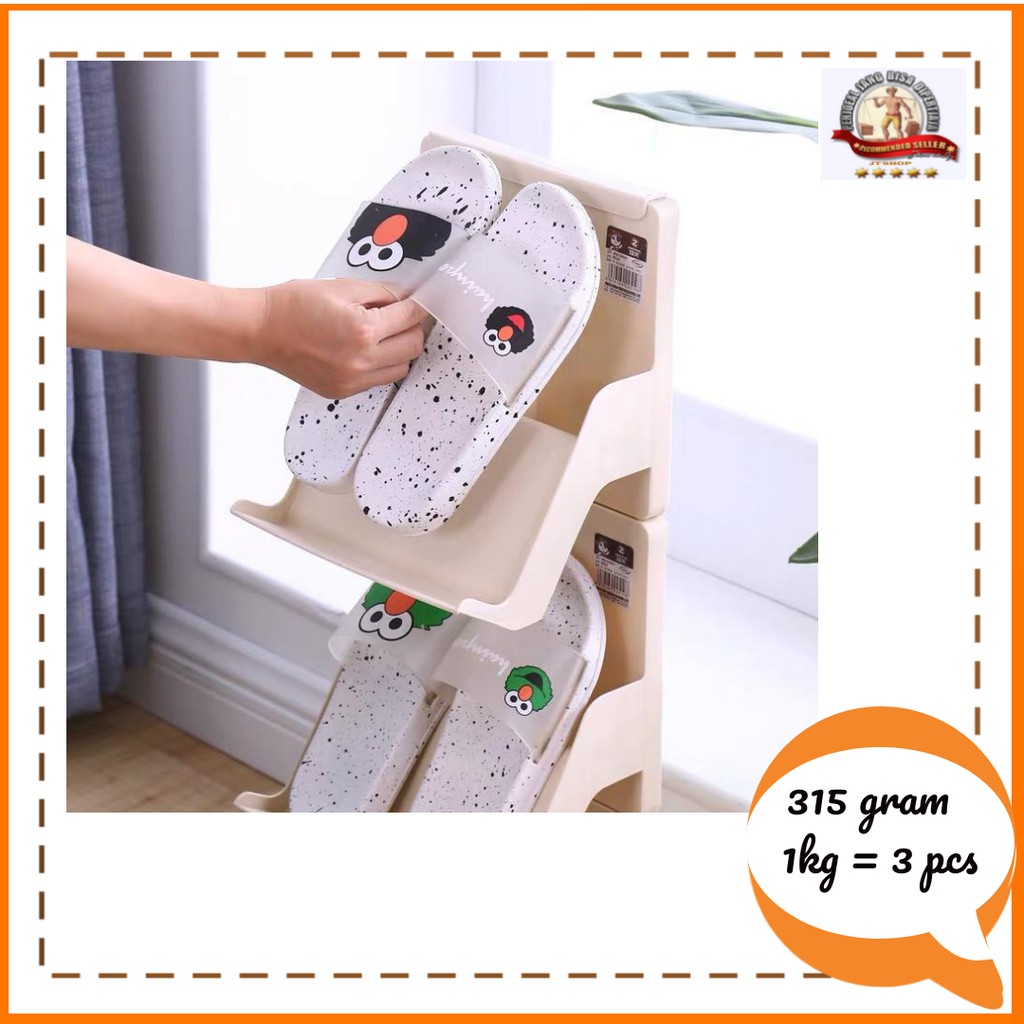 Sandal Elmo Printed Sandal Lucu Wanita Sandal Karakter Lucu Sandal Elmo Printed Sandal Lucu Wanita Sandal Karakter Lucu