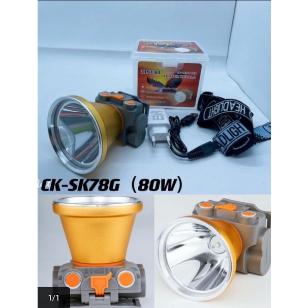 Senter Kepala 80 Watt Kiseki CK SK78G