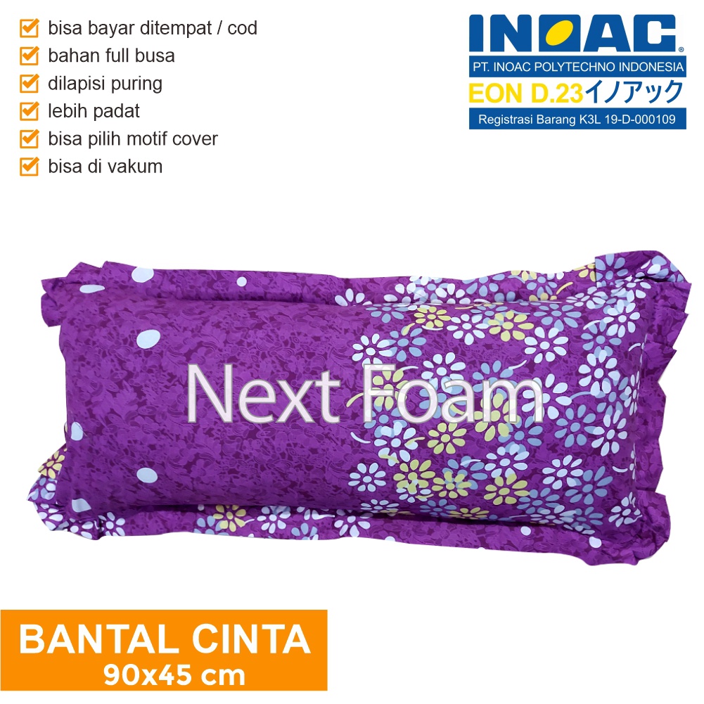 Bantal Cinta Inoac Jumbo Ukuran 95x45 cm / Bantal Tidur Jumbo Karakter / Bantal Tidur Murah Berkualitas