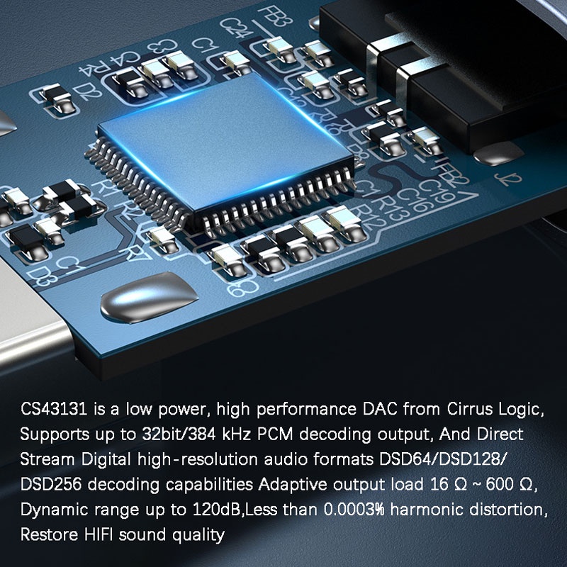 JCally JM20 DAC CS43131 Type C to 3,5mm Ibasso DAC Chipset