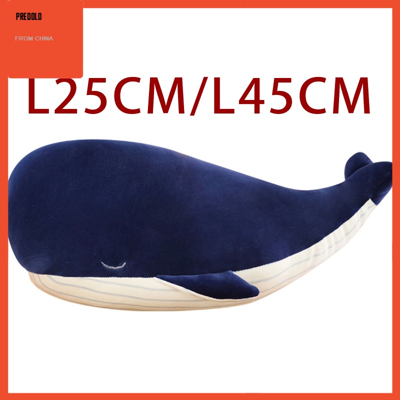 [In Stock] 1pc Plush Whale Toy Huggable Decorative Realistic Doll Pillow Xmas Present