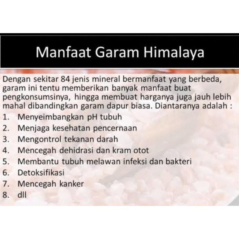 

p4yu PURE HIMALAYAN SALT PREMIUM Garam himalaya gr