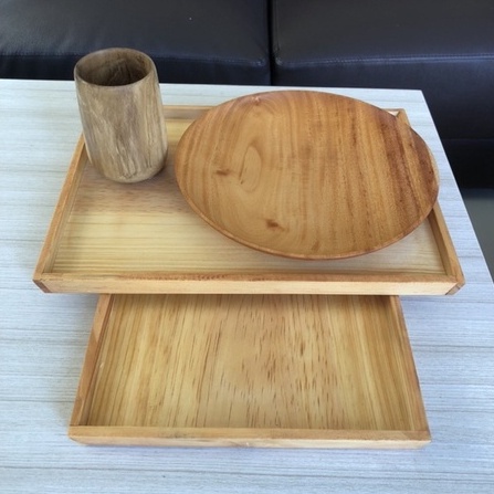 Nampan Baki 35x25 Nampan Baki Kayu Wooden Tray 35x25cm