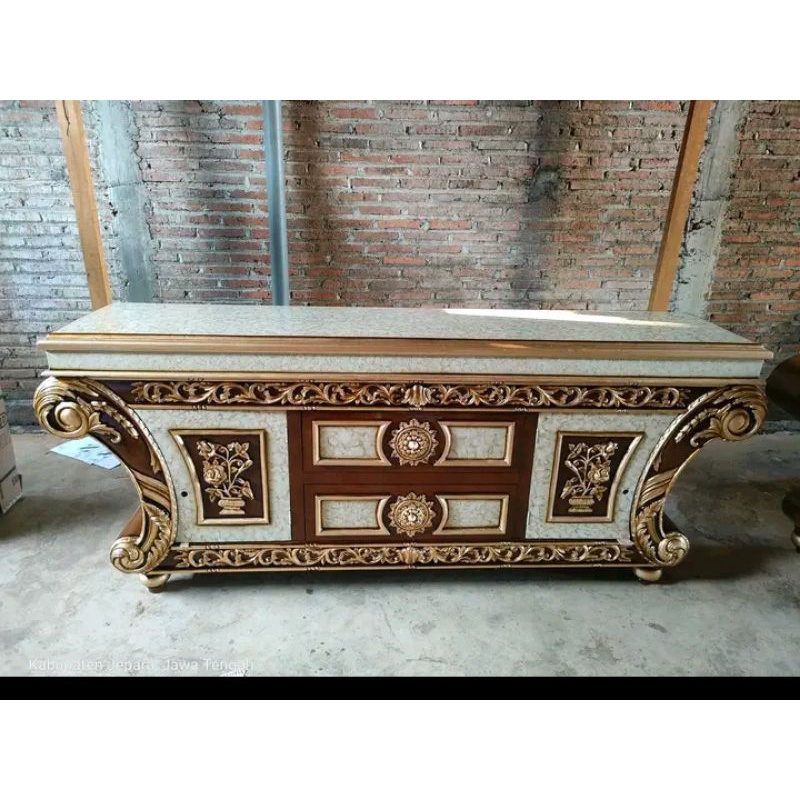 Bufet TV jati ukir Jepara / Meja tv jati