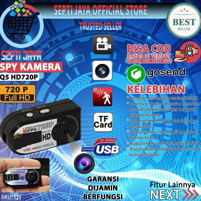 Q5 MINI DV 12 MEGA PIXEL SPY CAMERA SUPER MINI THUMB 12MP HD 720P CAM