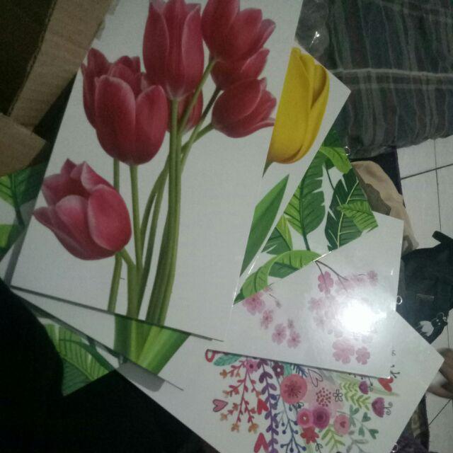 Hiasan Dinding Walldecor Pajangan Dinding Shabby Chic Tulip Wp 07
