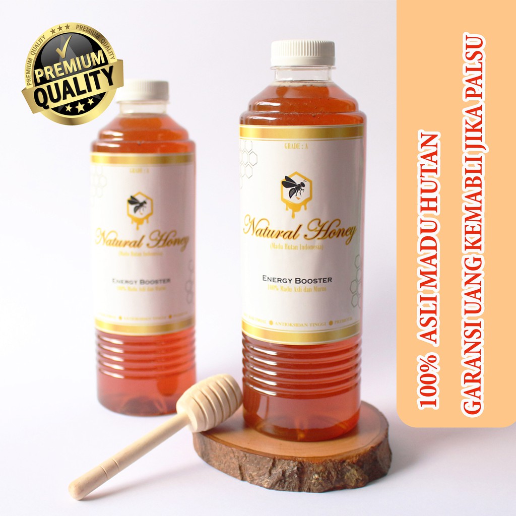 

Madu Asli - Natural Honey 700gr (500 ml) - Madu Murni - Madu Hutan - Madu Asli Organik