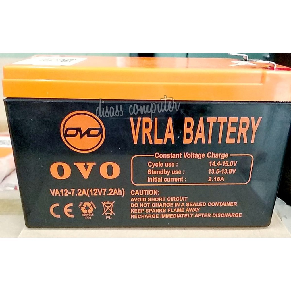 BATTERY OVO 12V 7.2 AH