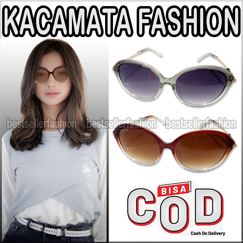 New Tren! Kacamata Hitam Anti UV Fashion Wantia Pria Sunglasses Frame Big Eye Gagang Emas Kaca mata Pantai Hitam Anti Silau Fashion Outdoor Anti Matahari Korea Style