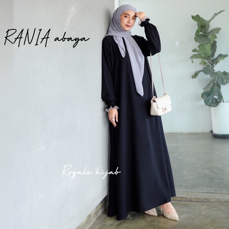 Rania abaya|gamis abaya polos gamis wolfish ori royale