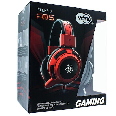 YORO F05 Headphone Gaming Super Bass Wired Headset Gaming PUBG Stereo Earphone