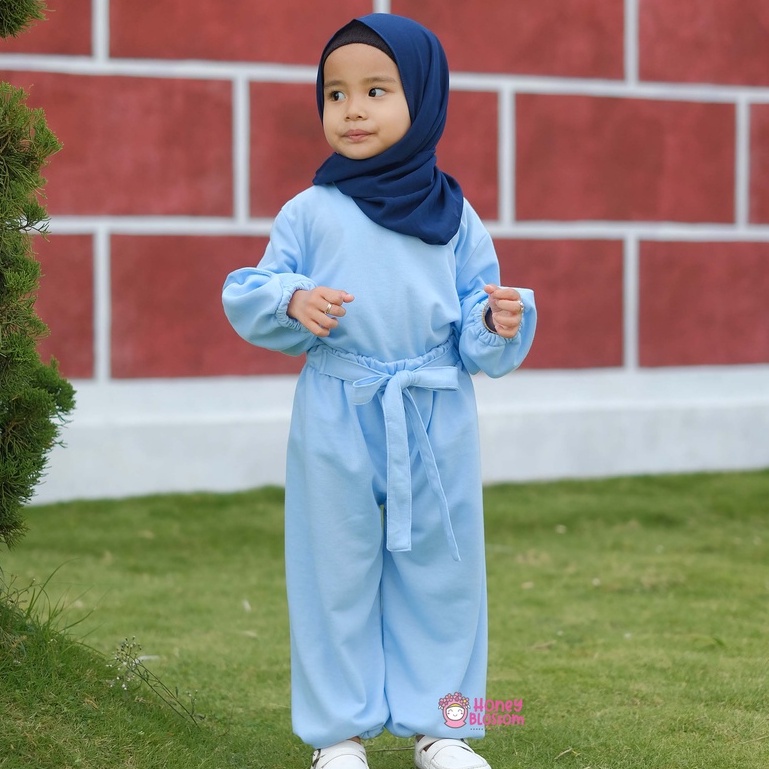 One Set Anak Polos / One Set Anak Perempuan Alika / Set Baju Muslim Anka 0-5 Tahun