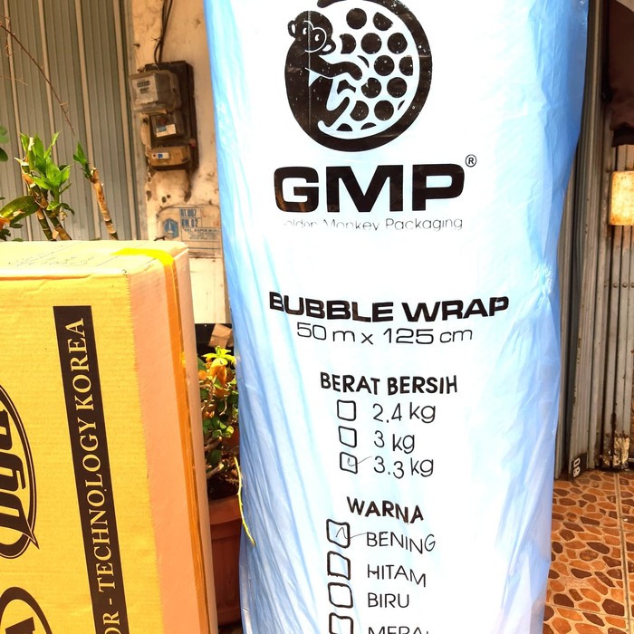 

BUBBLE WRAP ROLL W BENING GMP 125CM P50METER HANYA GENGAN GOSENT INTAN