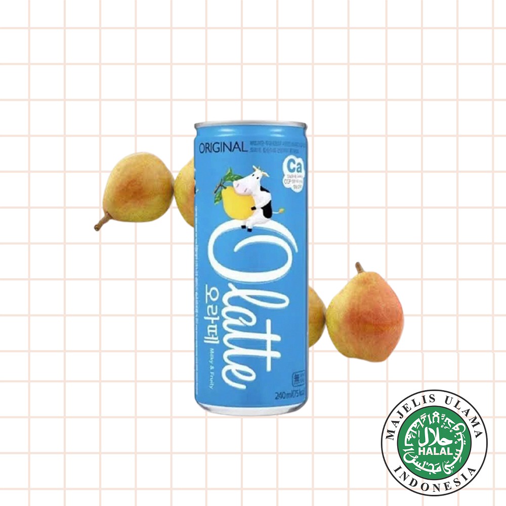 

DONG-A OLATTE - PEAR - Milky and Fruity Drink 240 ML / MINUMAN SUSU RASA BUAH PEAR