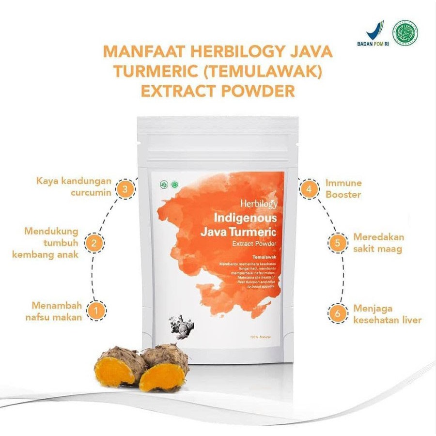 HERBILOGY Java Turmeric Extract Powder (Temulawak) 100g