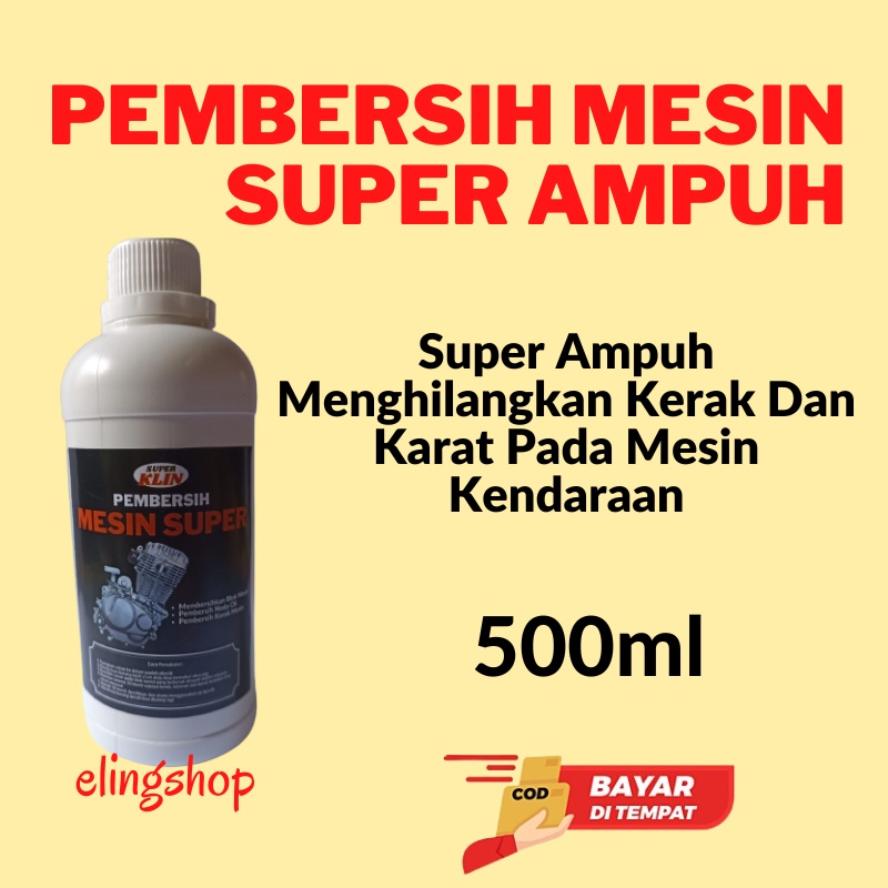 Cairan Pembersih Kerak Mesin Motor Mobil Super Ampuh Kerak Oli Karat Seperti Baru Engine Degreaser 500 ml