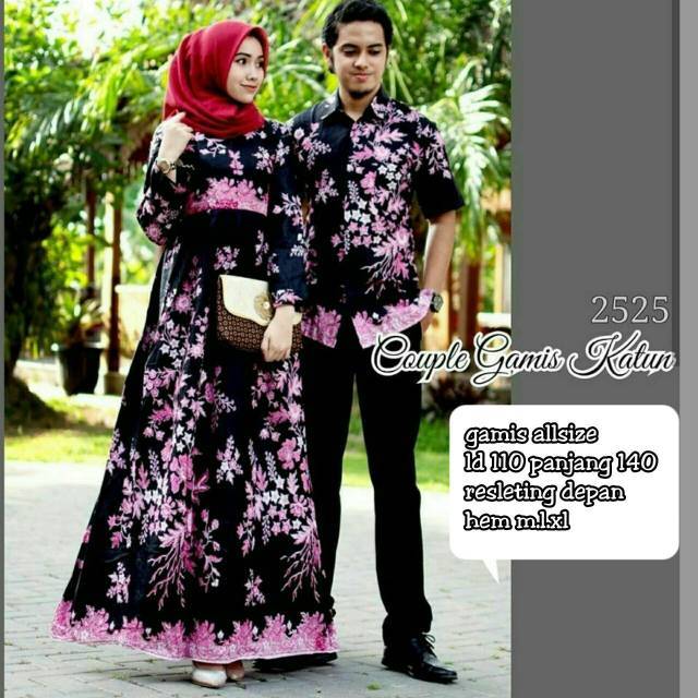 Couple batik Sakura pink