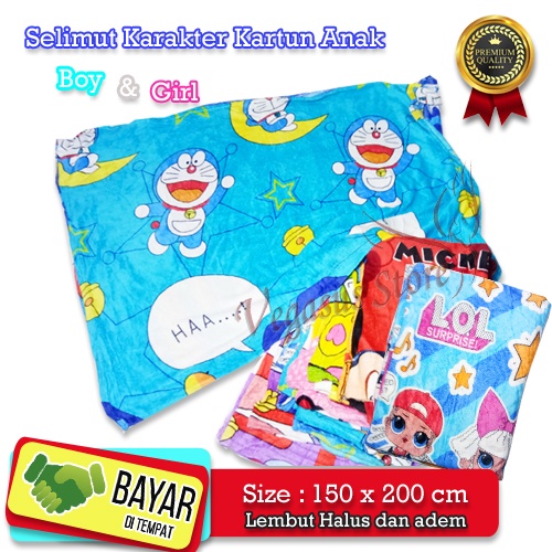 Murah Selimut Anak Lucu Selimut Karakter Kartun Laki-laki dan Perempuan-Vegasus Store (COD)