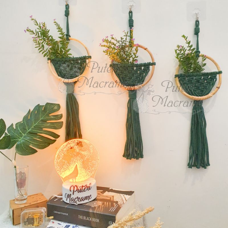 Hiasan Dinding Macrame Warna, Hiasan Aesthetic (ada 8 warna)