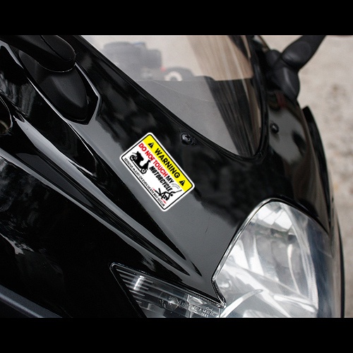 &quot;Don't Touch My Motorcycle&quot; Stiker Peringatan &quot;Jangan Sentuh Sepeda Motor Saya&quot; Motocross Skuter Sepeda Reflektif Stiker untuk YAMAHA