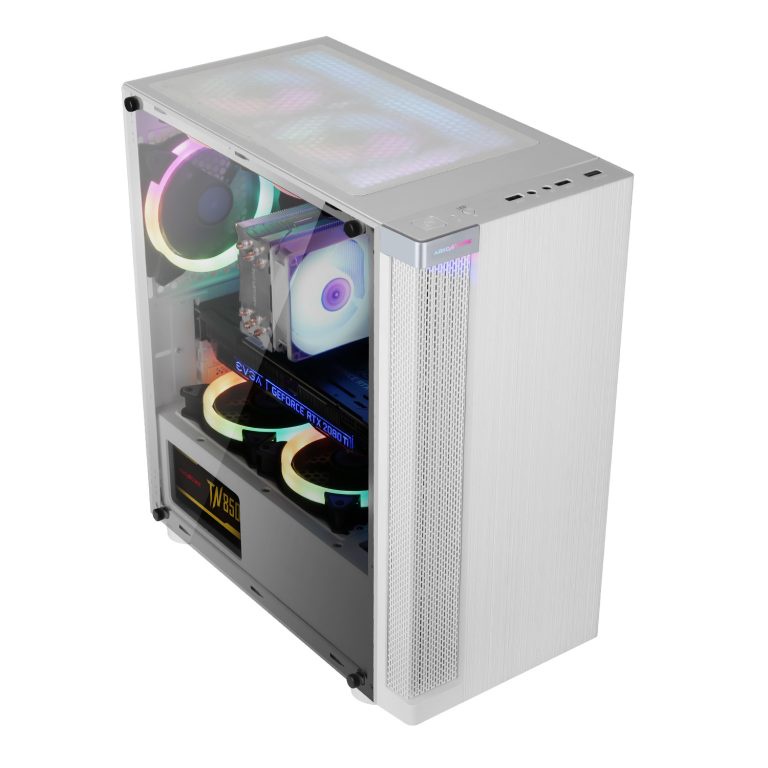 Case Abkoncore Cronos C450M White (1 Fan) Casing Komputer Putih 450M