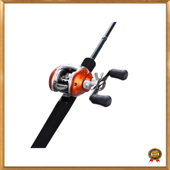 Jual YUMOSHI LV200 Reel Pancing 121 Ball Bearing - Tangan Kiri - Orange Limited