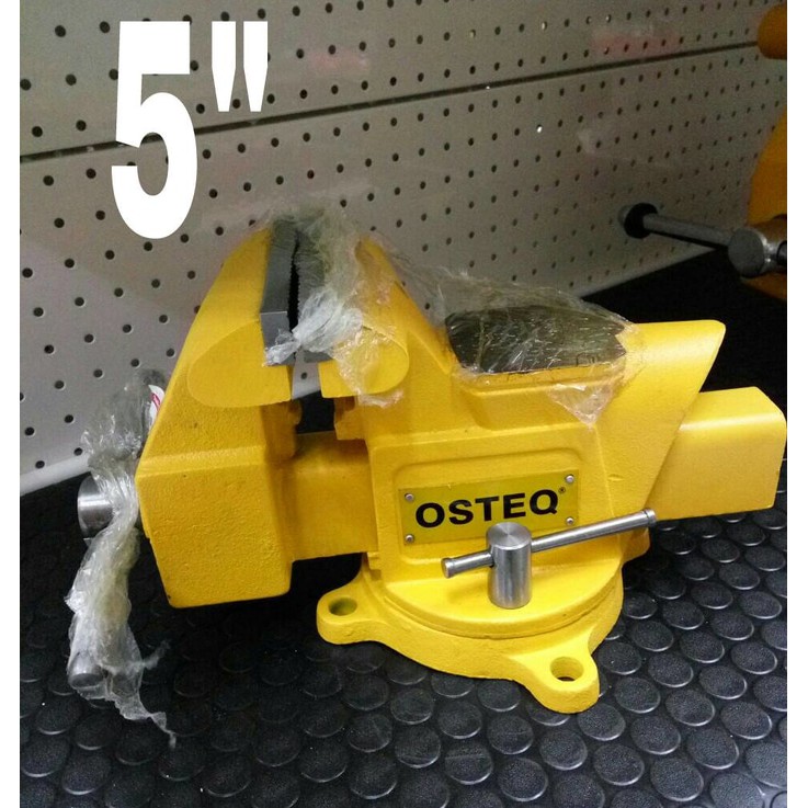 Ragum 5 Inchi Putar 90 Drajat OSTEQ - Bench Vise Heavy Duty OSTEQ USA - Ragum Flexible 5 Inchi OSTEQ