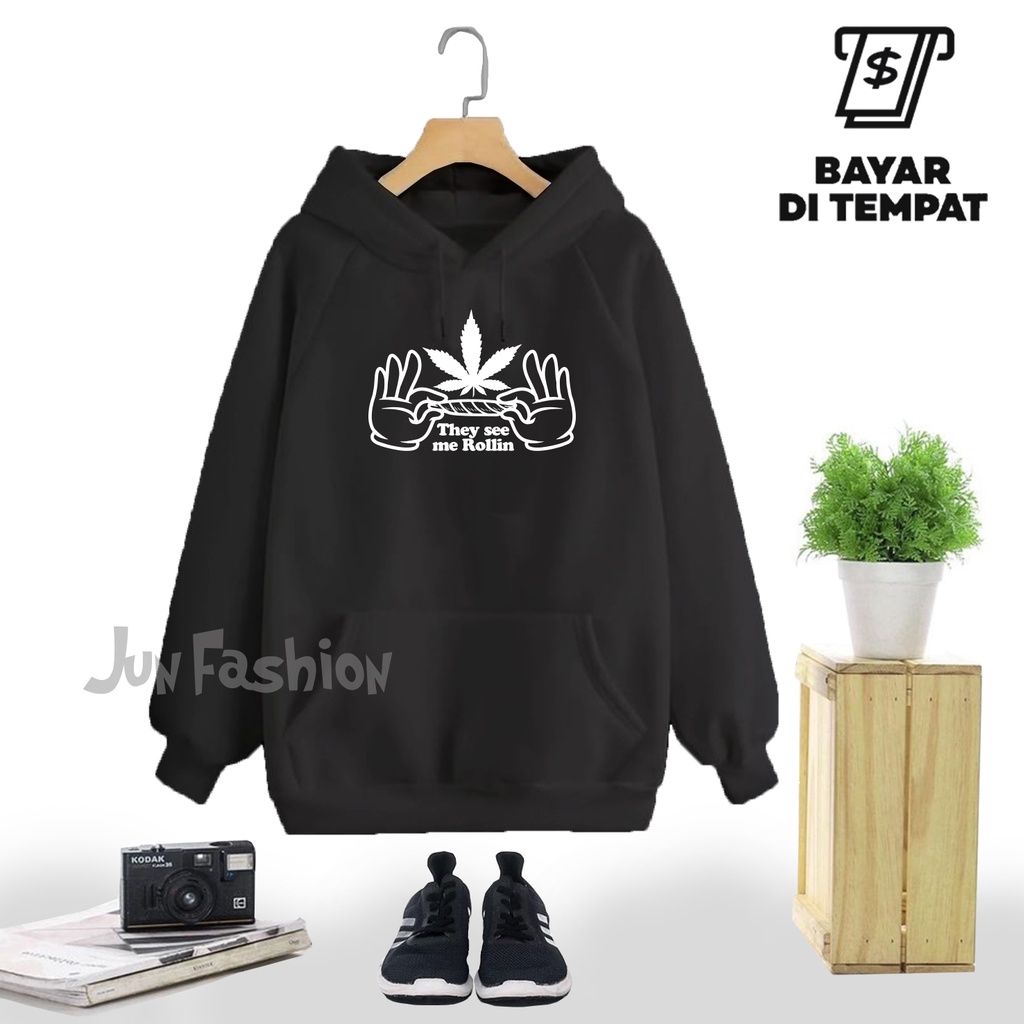 Sweater Hoodie LINTING DAUN Distro Premium Quality Unisex Pria Wanita Original M-XXL Soft Cotton Fle