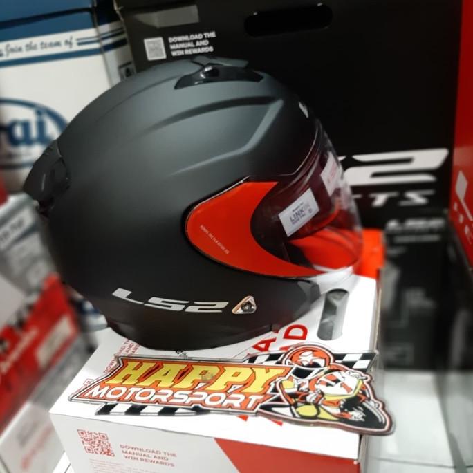 Helm Halfface Ls2 Of521 Infinity Matt Black