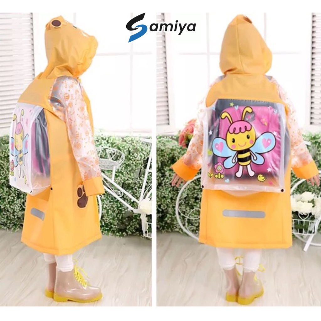 Jas hujan anak / raincoat children / jas hujan korea model tas / jas hujan lucu