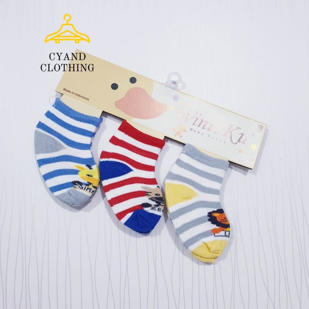 kaos kaki bayi lucu murahh paket isi 3 pasang