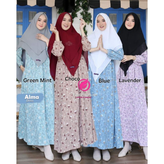 Alma Dress Rose Crepe Limited Edition by FANIA HIJAB