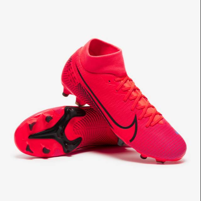 Sepatu Bola Soccer Original Nike Mercurial Superfly 7 Academy FG MG Laser Crimson AT7946-606